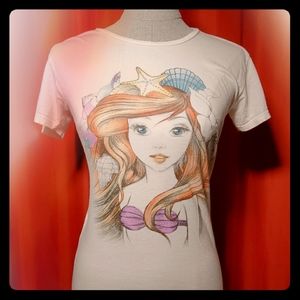 HOT TOPIC × DISNEY Ariel Sketch Fitted Tee